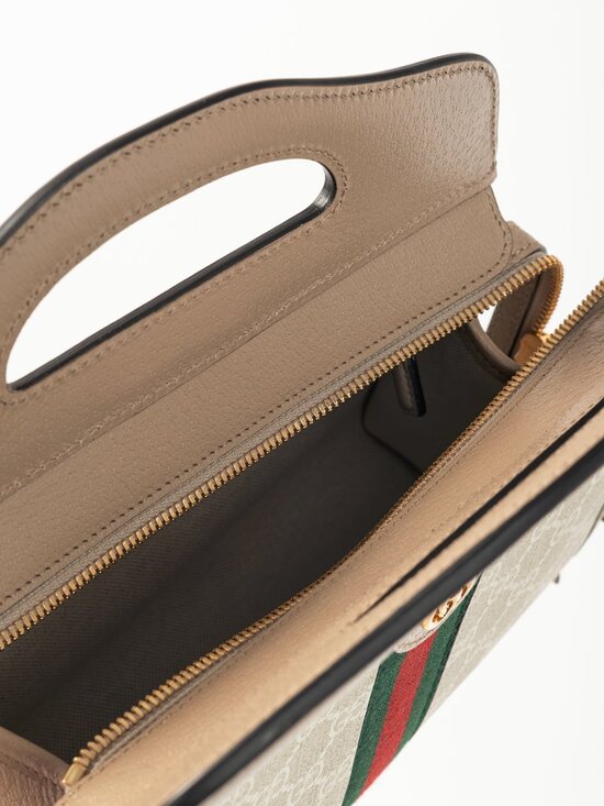 Gucci Small Ophidia Neutrals GG Supreme Canvas Tote Bag - Picture 14 of 15